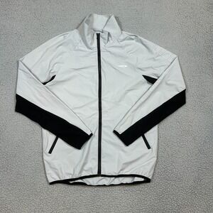 Tigora Long Sleeve Track Jacket Light Gray Mens Size Small Full Zip